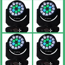 4 шт./лот Новое поступление цена Высокое качество 19*12 Вт RGBW 4 in1 лампа ксеноновая Osram СВЕТОДИОДНЫЙ увеличение луча Moving головной свет, свет этапа, ди-Джея свет