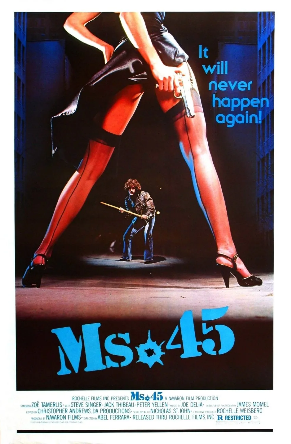 MS. 45 постер фильма (1981) aka изнасилования отряд Шелковый плакат декоративной
