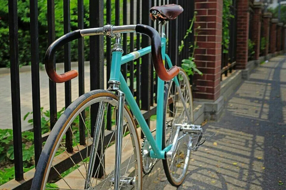 Excellent Fixed Gear bike Track Single speed Bike fixie bike 700C vintage road bicycle Chrome molybdenum Steel bike frame 54cm 56cm 58cm 3