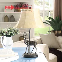 TUDA статуя лося настольная лампа для гостиной спальни настольная лампа для учебы восстановление американского кантри украшение Настольная лампа