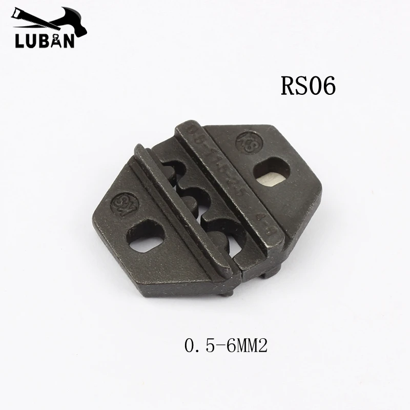 

LUBAN MINI EUROP STYLE crimping tool crimping plier die sets for RS series RS06 tool jaw 0.5-6MM2 jaws