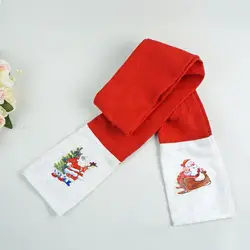 1 шт. милые рождественские детские глушитель Снеговик Санта Клаус олень Детские зимние штаны шарфы красный фестиваль поставки