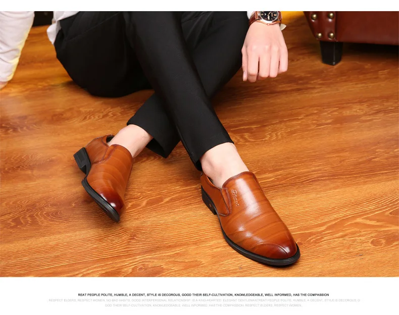 

Free Shipping Autumn Formal Oxfords Shoes Fashion Loafers Men Leather Shoes Men Business Dress Shoes Wedding Shoes AQ27-31 A1
