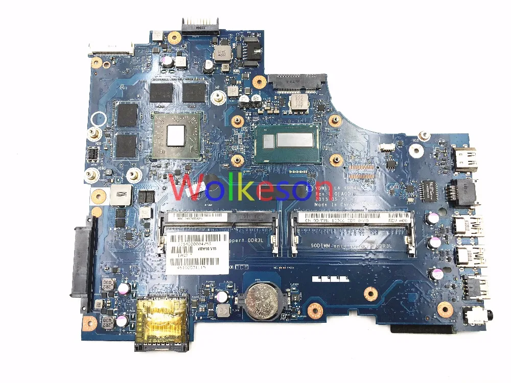 SHELI для DELL Inspiron 5737 материнская плата ноутбука с I7-4500U процессором CN-0DYFMW 0DYFMW VBW11 LA-9984P