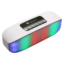 NR2014 Wireless Column Bluetooth Outdoor Stereo LED Colorful Light Usb Portable speakers with fm radio Subwoofer Speaker woofer