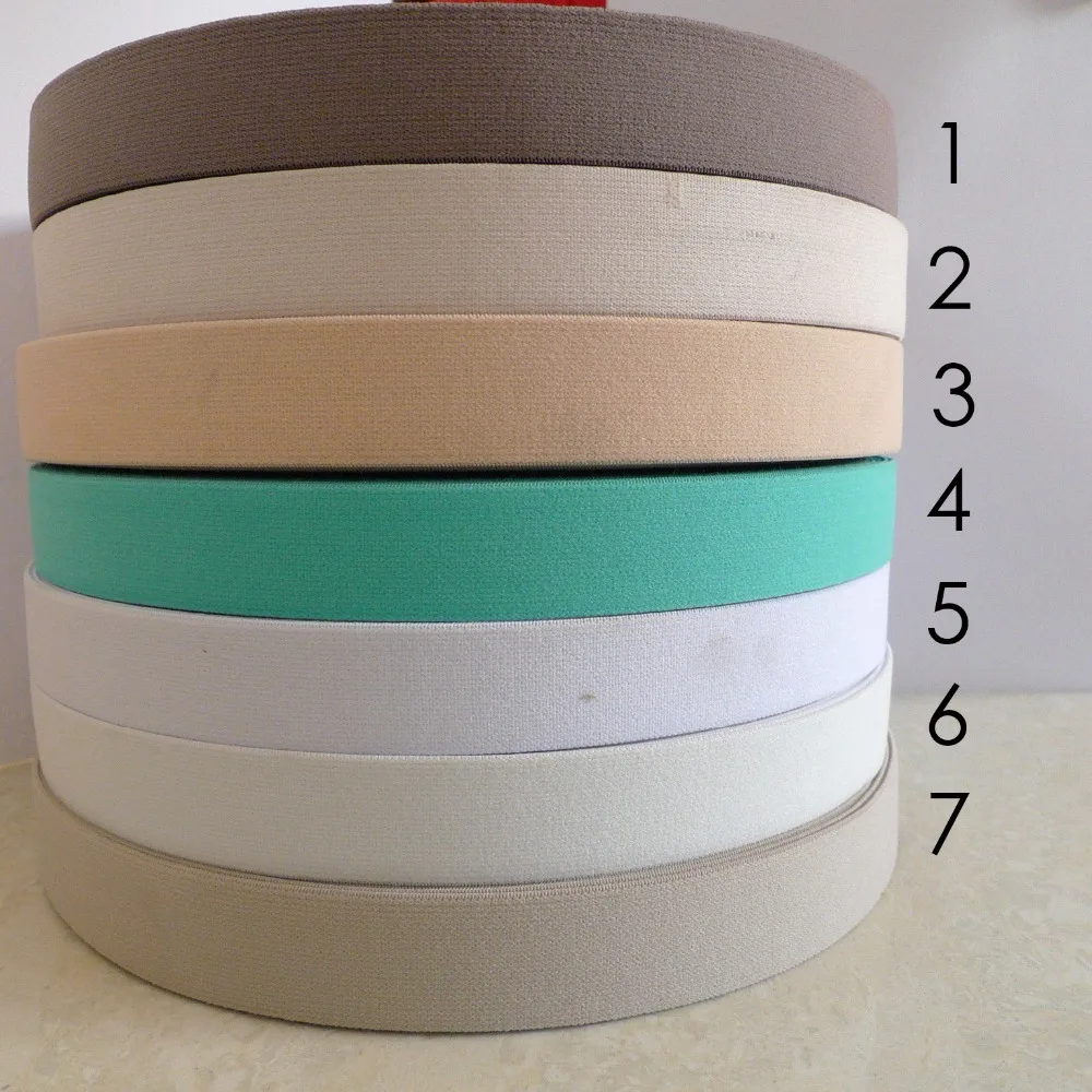 

25 Meters 1" 25mm Underwear Nylon Elastic Bands Elastic tapes Wholesale