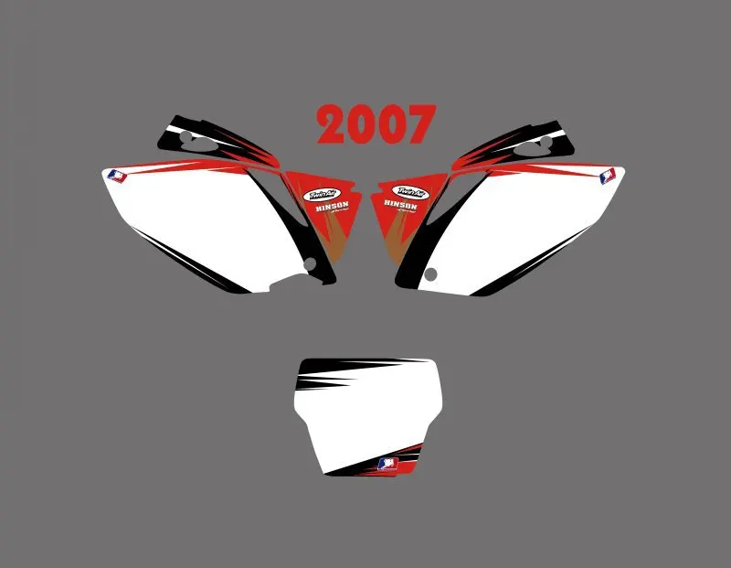 Набор стикеров H2CNC для Honda CRF450 CRF450R 2007 CRF 450 450R|sticker kit|team graphicsdecal kit |