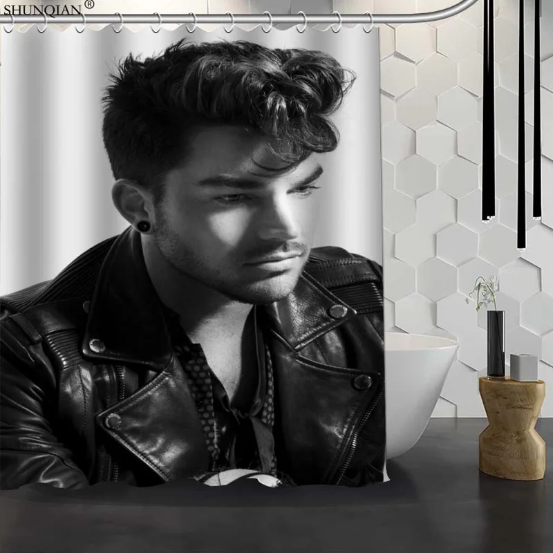Новый Adam Lambert Заказная занавеска для душа водонепроницаемая ткань полиэфирная