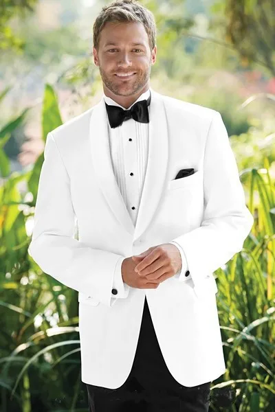 Jacket+Pants+Bow Groom Wedding Tuxedos 