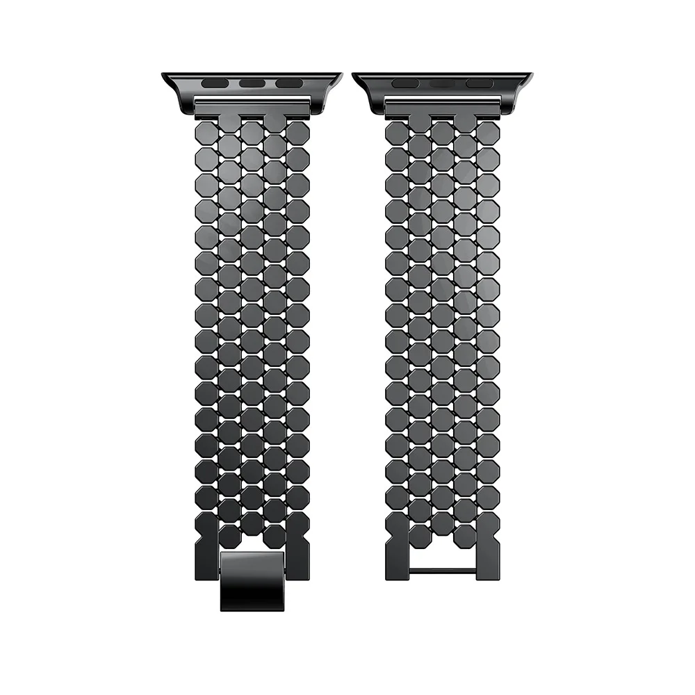 Ремешок из нержавеющей стали для Apple Watch Band 3 2 1 42 мм 38 Series SE 6 5 4 iWatch браслет женщин и