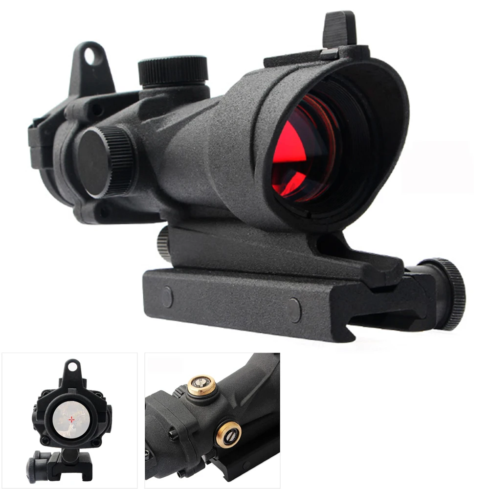 

New Tactical 1x32 Red Dot Sight Scope 20mm Rail Mount Brightness Adjustable High Quality Frosted Aluminum Red Coating Lens.