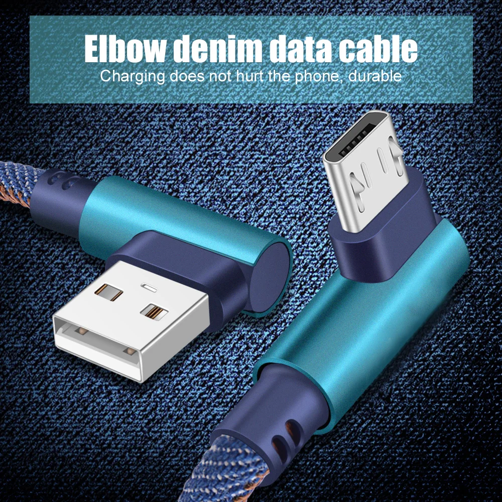 AIFFECT 90 Degree USB Cable For iPhone Fast Charging Micro Cable For Samsung Charger Cable L Type C Mobile Phone Data Cable For HUAWEI XIAOMI 07