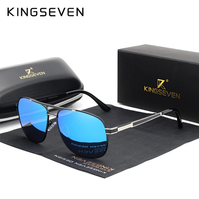 KINGSEVEN-gafas sol acero inoxidablelentes sol KINGSEVEN-gafas sol acero inoxidablelentes sol