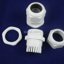 Лот из 25 шт PG24 Водонепроницаемый Кабельный Разъем сальника. 15-22 мм нейлон 66 94V-2 белый цвет высокое качество