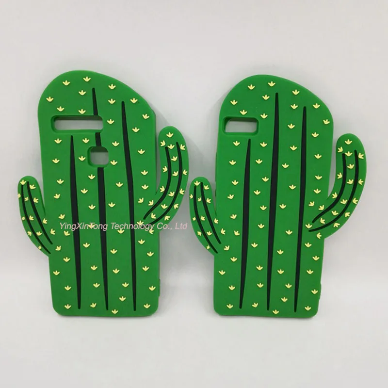 

New 3D Fruits Plants Cactus Case For Huawei P8 P8Lite P8 Lite Cute Soft Silicone Back Cover For Huawei P9 P9 Lite Phone Bags