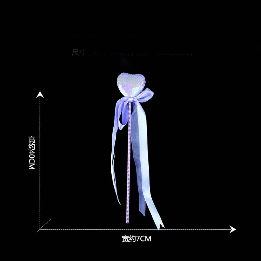 Волшебная палочка принцессы для девочек со звездой и сердцем, волшебные палочки, товары для дня рождения, свадебные сувениры и рождественские подарки - Цвет: 1