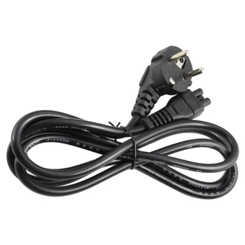 

High Quality 10pcs/Lot 5ft C5 Cloverleaf Lead to EU 2 Pin AC EU Plug Power Cable Lead Cord PC Monitor