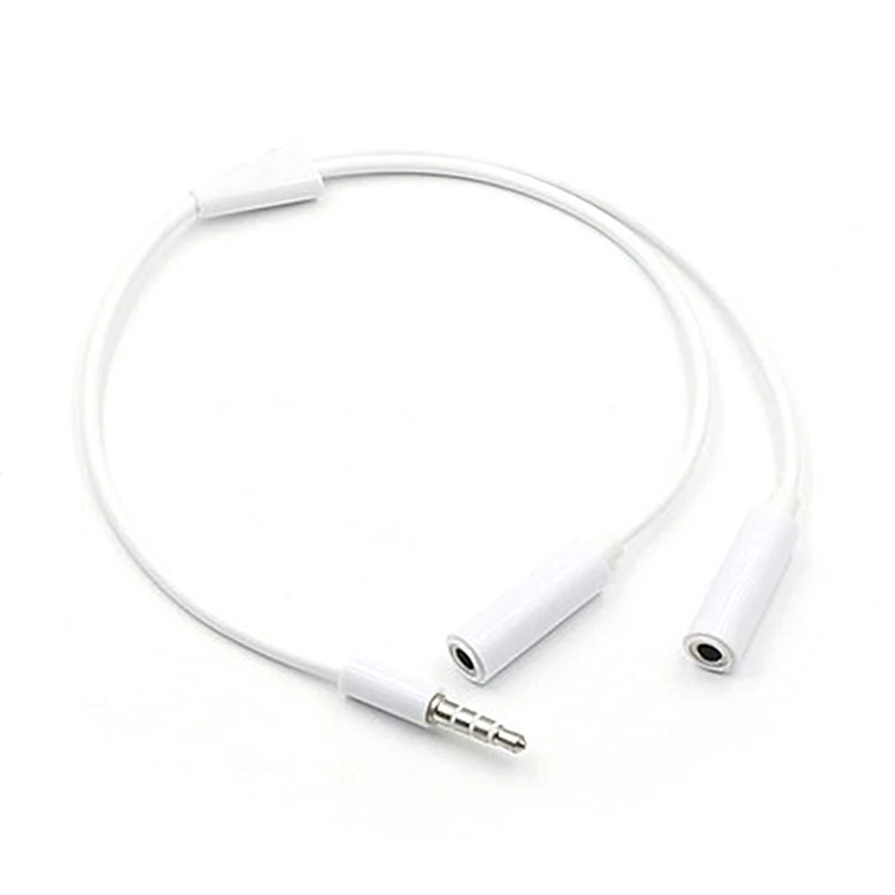 

Smartphone For Samsung Stereo 3.5mm Dual Jack Headset Adapter PC Splitter Male To Female Headphone