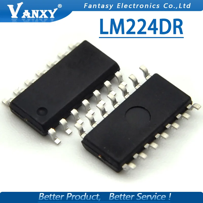 10 шт. LM224DR лапками углублением SOP-14 LM224 SOP14 LM224D 224DR стандартного режима работы