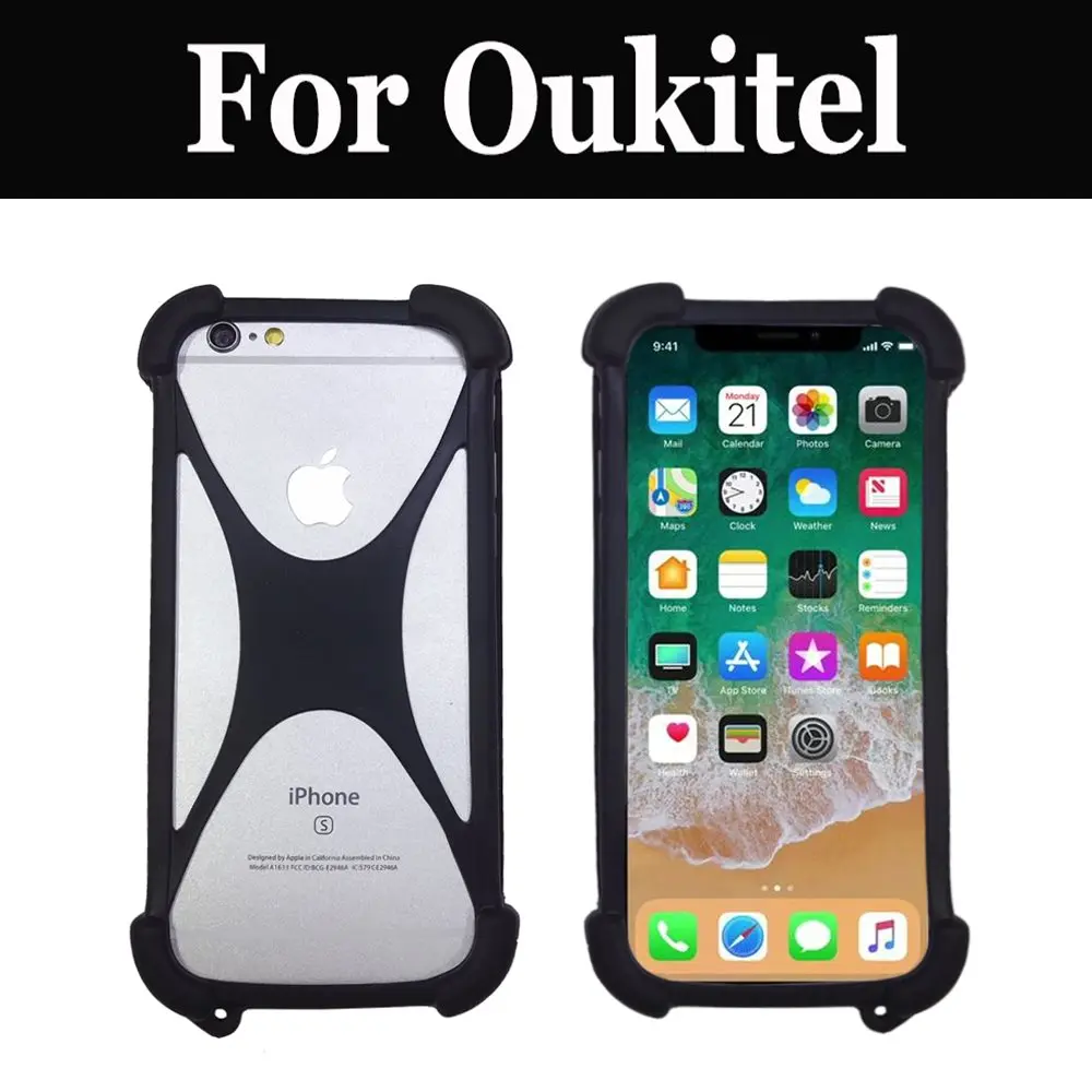 Противоударный чехол из жидкого каучука и силикона для Oukitel K5000 Mix 2 K8000 C9 C11 Pro U18 K6 K10