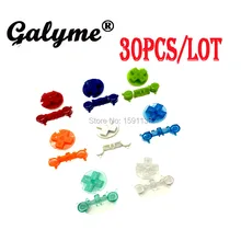 30 шт./партия, новинка, распродажа, цветные брелоки с кнопками A B для GameboyGB, карманный выключатель GBP, кнопки, D колодки, кнопки для консоли для мальчиков