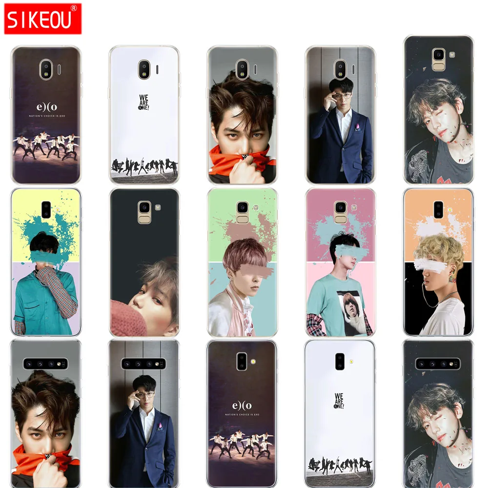 

case for Samsung galaxy J2 core J8 j6 j4 PLUS 2018 cover case for samsung galaxy s10 SE plus EXO BaekHyun XIUMIN LAY