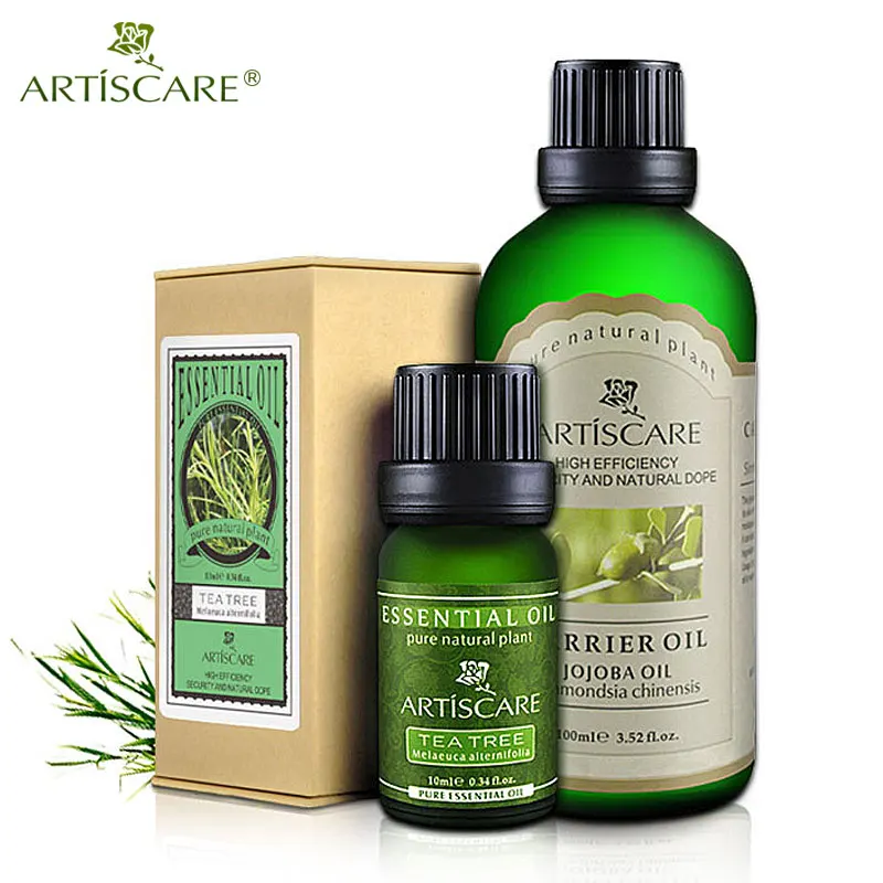 

ARTISCARE Tea Tree Pure Essential Oil + Jojoba Base Oil Moisturizing Remove Acne Fade Acne Marks Body Massage Carrier Oils