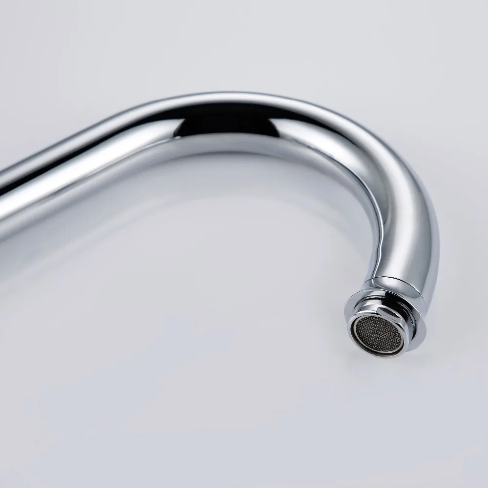 Kitchen Sink Faucet 360 Degree Swivel Mixer Tap Dual Cross Single Hole Chrome Silver Solid Brass Faucets Wholesale Smesiteli Kitchen Sink Faucet 360 Degree Swivel Mixer Tap Dual Cross Single Hole Chrome Silver Solid Brass Faucets Wholesale Smesiteli