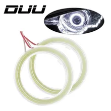 DUU 1 Pair Car Angel Eyes Led Halo Ring Headlight DRL Universal for Car Auto Moto Motorcycle Accessories DC 12V 10W