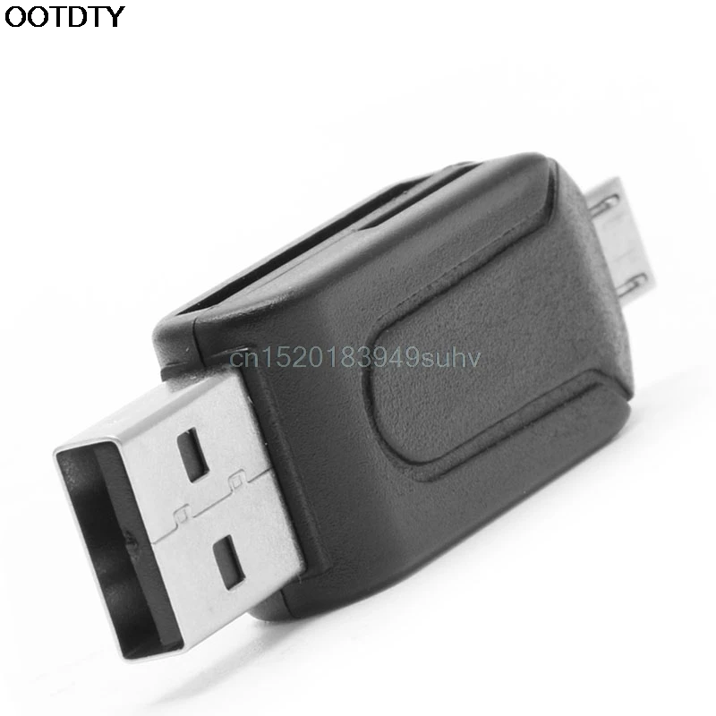Слот для карт памяти 2 в 1 Micro USB 2,0 OTG Micro SDXC TF памяти SD кард-ридер для смартфона/Новинка; Лидер продаж