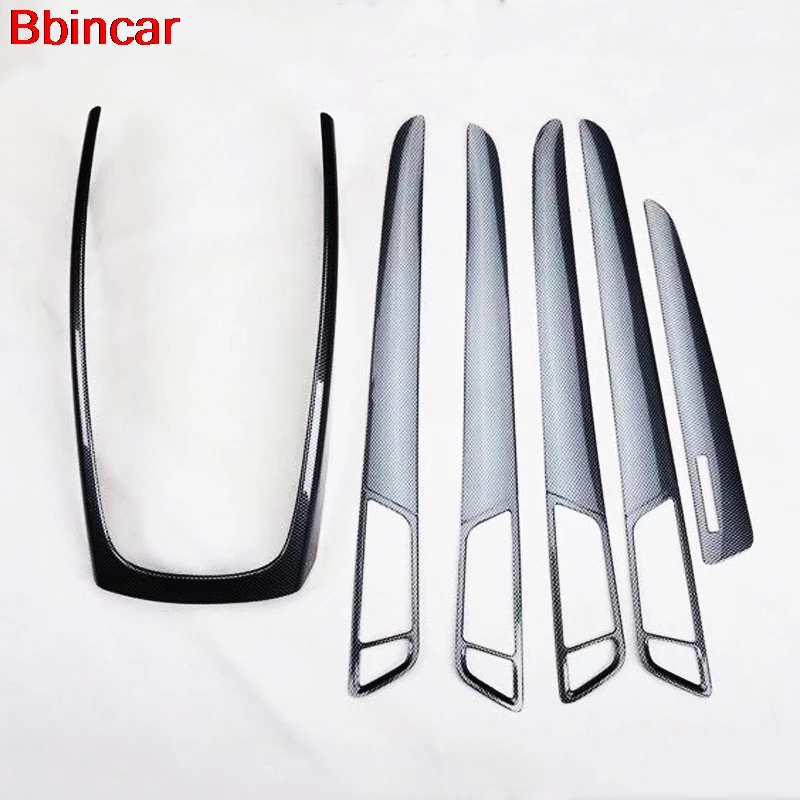 Bbincar ABS Plastic Carbon Fiber For Audi Q5 2013-2016 Front Gear Shif Panel Frame 4 door Handle Trim Interior Parts Bbincar ABS Plastic Carbon Fiber For Audi Q5 2013-2016 Front Gear Shif Panel Frame 4 door Handle Trim Interior Parts
