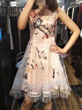 

See Orange Sweet Girl Italy Dress Heavy Embroidered Florals Lace Dress For Women Bright Sequins V-Neck Mesh Mini Dress 2 Colors
