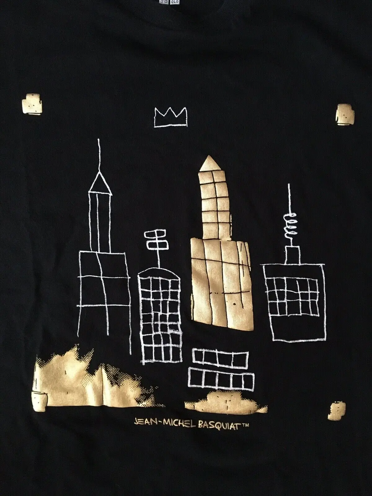 

Jean-Michel Basquiat T-Shirt SPRZ NY, Mecca 1982, Unisex, Black,Medium