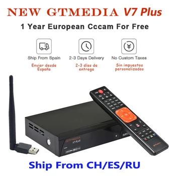 

GTMEDIA V7 PLUS DVB-S2 & T2 Combo Receiver support H.265 PowerVu Biss 1 YEAR CCCams Newcamd Youtube update from Freesat V7 combo