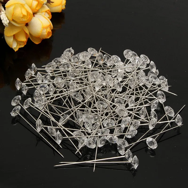 Buy New 100pcs Diamante Diamond Pins Wedding