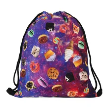 Polyester High Quality Drawstring Bag String Sack Beach Women Men Travel Storage Package Teenagers Backpack purple