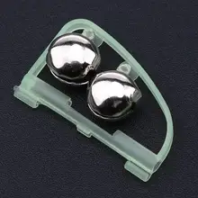 10 шт. флуоресцентная удочка полюс наконечник зажим двойной звонок Сигнализация Кольцо светится в темноте Рыболовная Снасть коробка Аксессуар инструмент