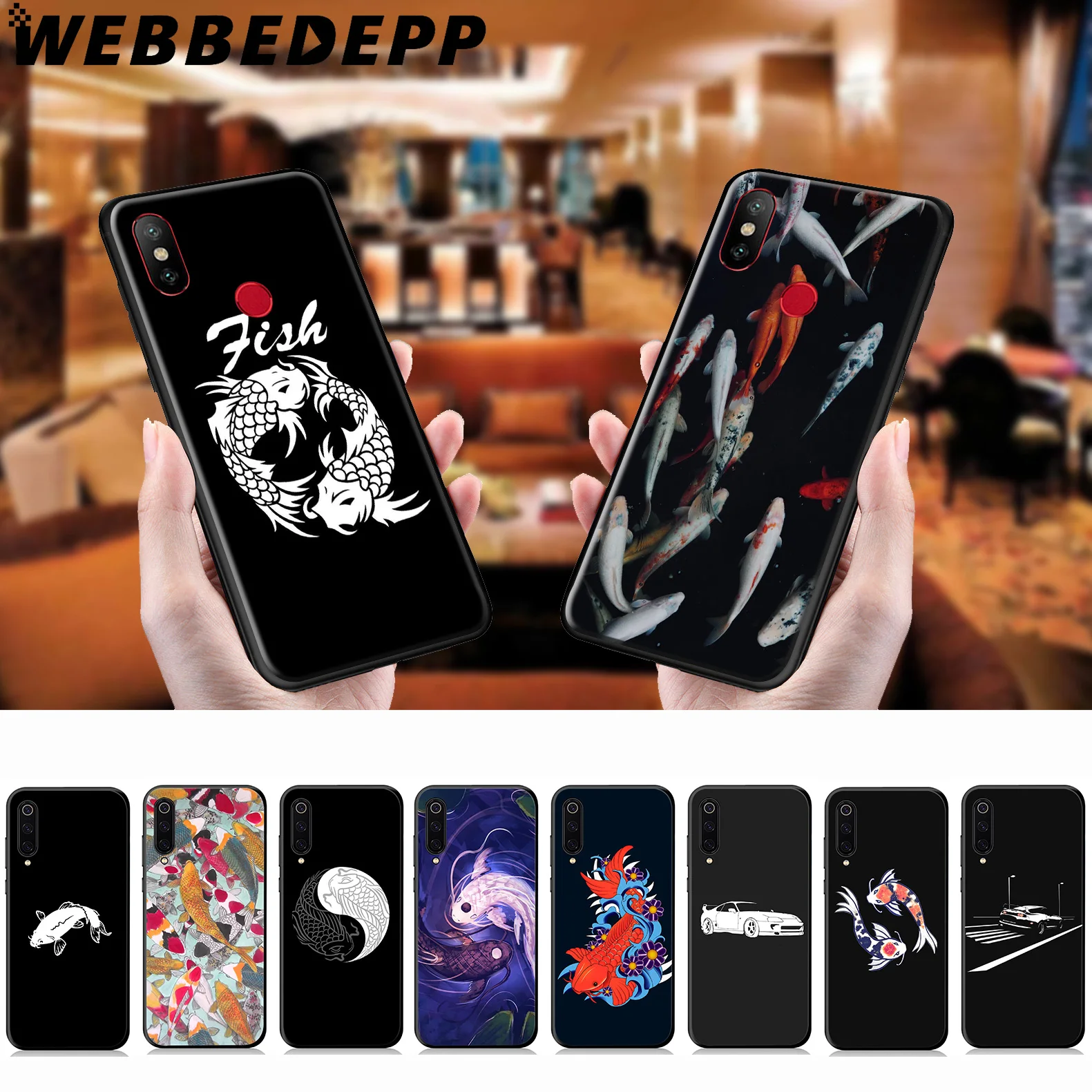 

WEBBEDEPP Koi Fish Japan Car Soft Case for Xiaomi Mi 9T 9 8 SE 6 A1 A2 A3 Lite MiA1 MiA2 MiA3 Mi F1 MAX 3 Mi8 CC9E CC9
