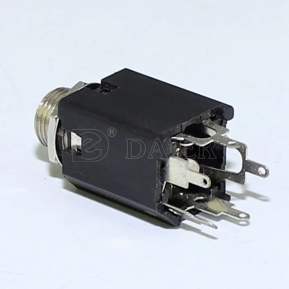 Phone Jack Mono or Stereo Type 6.35mm 1/4'' for Guitar Jack Type Instrument 100PCS