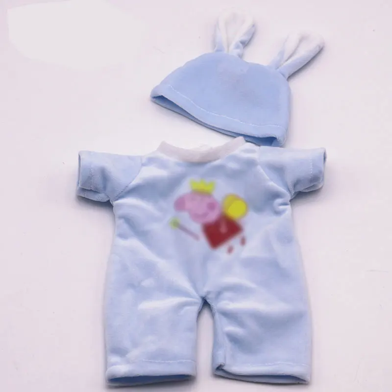 Кукольная одежда для новорожденных 30 см, 1/6, Кукольное пальто, сменный костюм для новорожденного, мультяшный Кристальный Супер Мягкий тканевый кукольный комплект - Цвет: blue