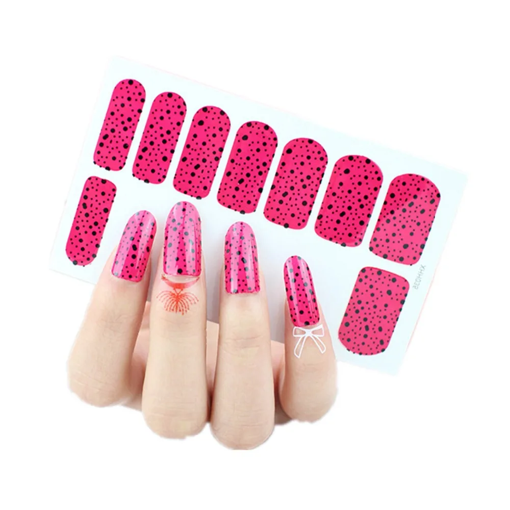 Pink Cute Nail Art Sticker Patch High Quality Nails Stickers Foils