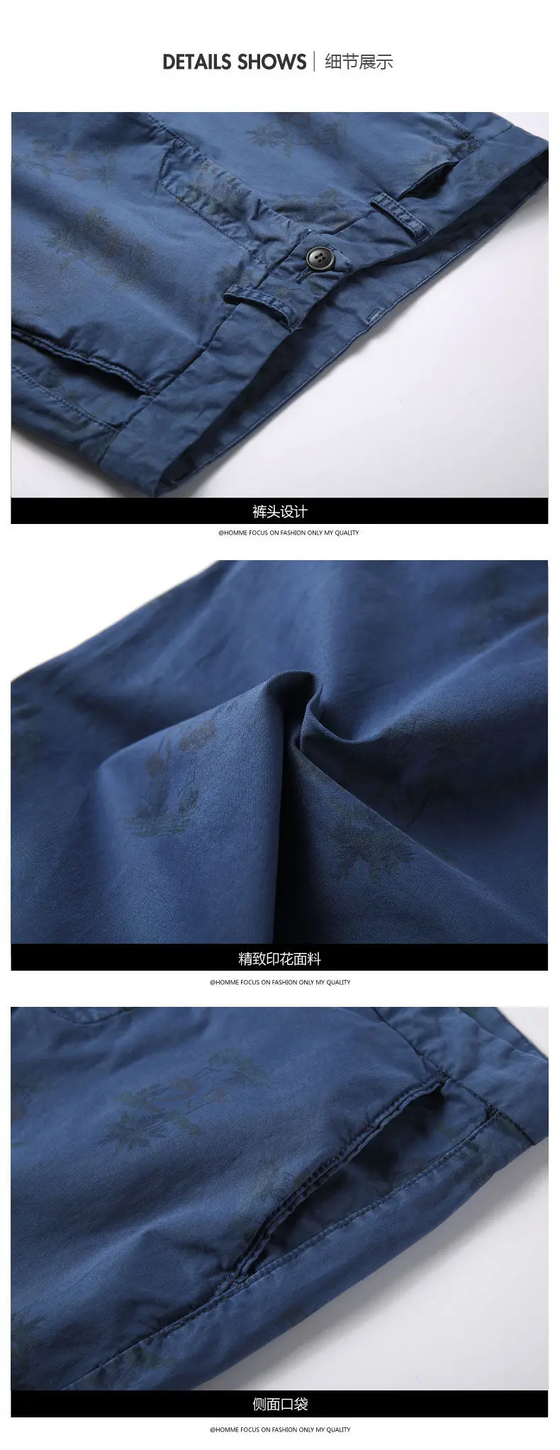 Quality Cotton Shorts Male Summer Casual Print Travel Shorts Men Washed Cargo Men Short Pants Fitted Size Brand Chinese Clothing 08