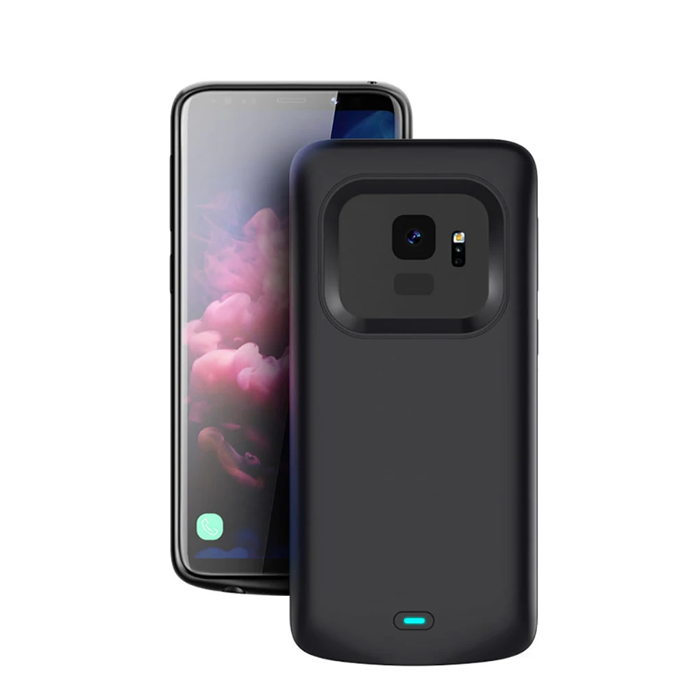 Preise Batterie Ladegerät Fall Für Samsung Galaxy S9 S8 Plus Weiche TPU Lade Telefon Power Abdeckung Für Samsung Note 8 Hinweis 9 batterie Fall
