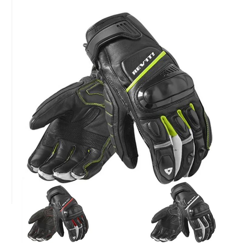 

2019 New Spring Autumn knight Equipment REVIT Motorcycle Gloves REV'IT! CHICANE Motorbike Glove of Leahter and TPU protection