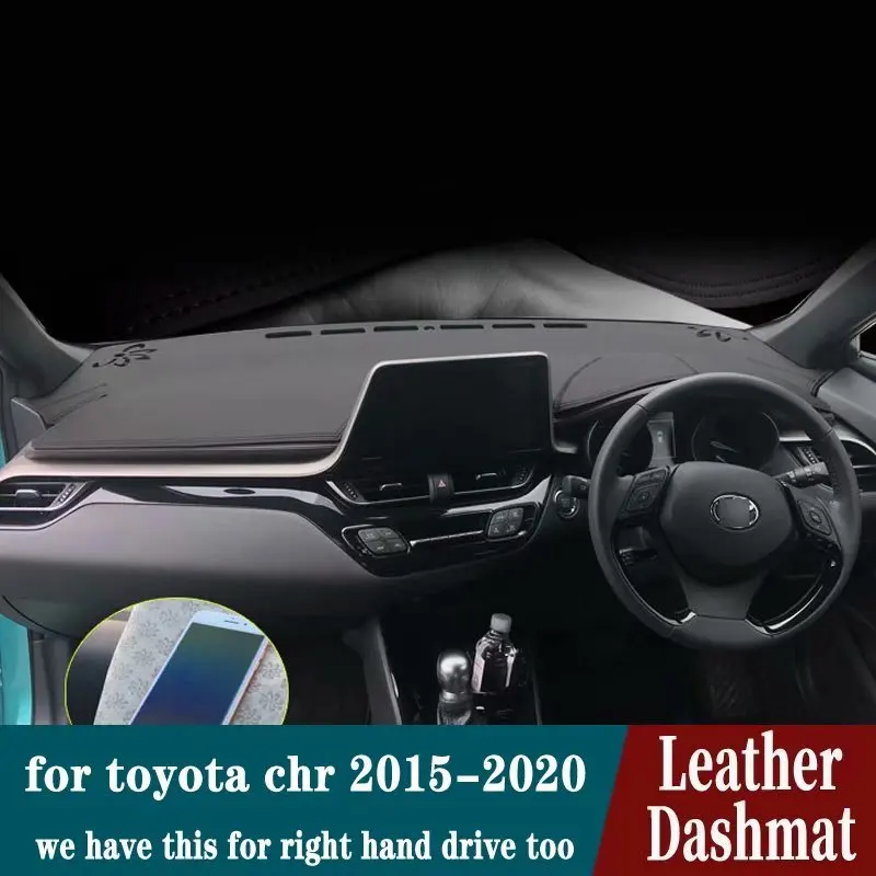 For Toyota CHR C-HR 2015 2016 2017 2018 2019 2020 Leather Dashmat Dashboard Cover Pad Dash Mat Carpet Car Styling Accessories | Автомобили