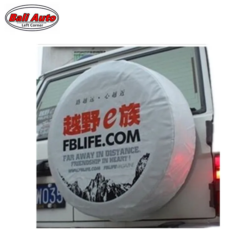 

Left Corner Factory direct sale PVC car spare wheel cover spare tire cover for SUV 4WD RF-CY-51 accept Paypal
