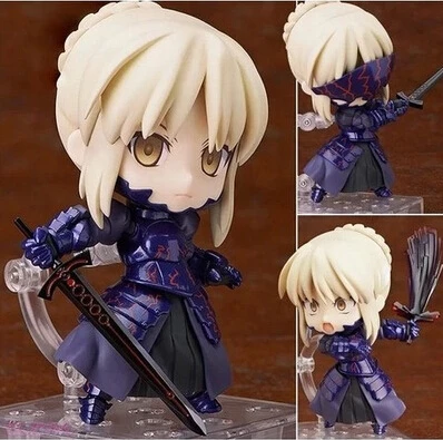 NEW hot 10cm Fate Zero Fate stay night black saber Arturia Pendragon action figure toys collection