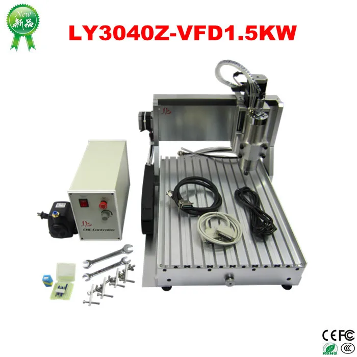 

MINI 3 axis cnc machine 3040Z-VFD 1.5KW water cooling engraving machine