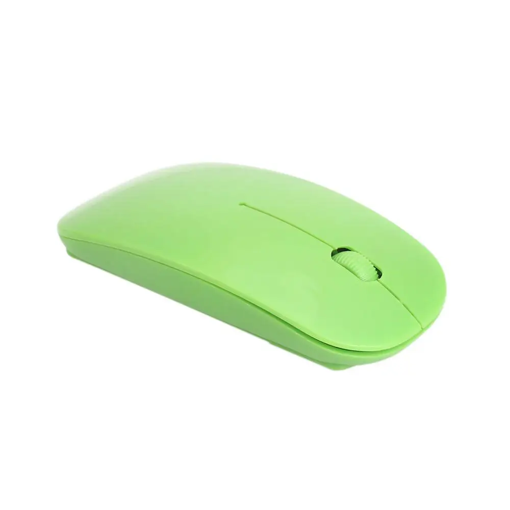 Amzdeal беспроводная мышь 2,4 ГГц 10 м 1200 dpi оптическая игровая мышь портативная ультра тонкая компьютерная планшет Mac - Цвет: Зеленый