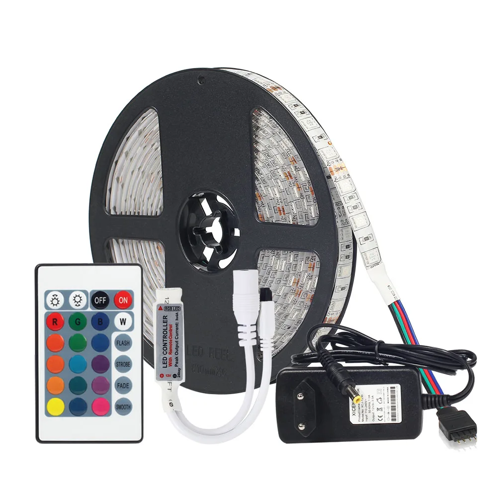 DC12V LED Strip set with 24Key Remote control Power ...